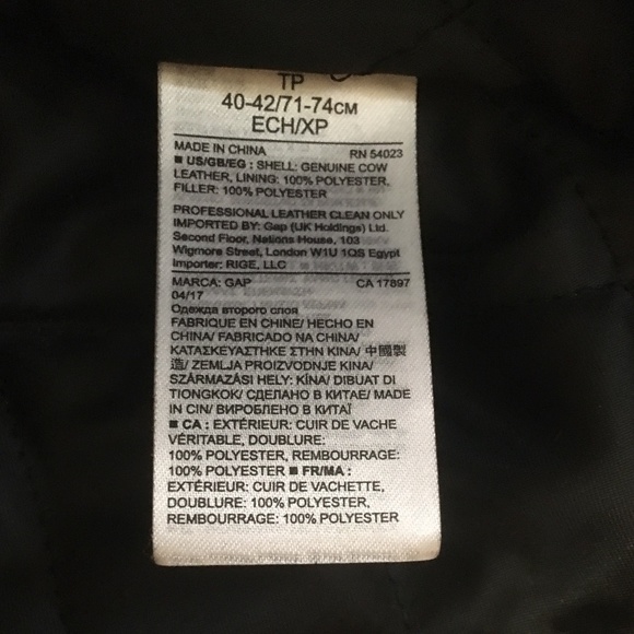 Leather biker jacket - Picture 6 of 7